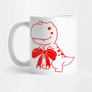 Valentines Dinosaur Mug